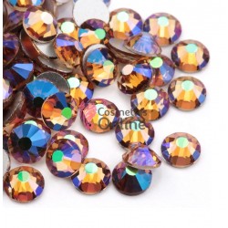 Strasuri din Cristale 100 bucati SC268 Topaz cu Reflexii 1,3mm